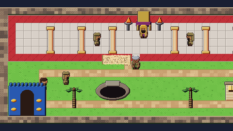 Babylon's palace hall, the den and Daniel's house