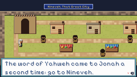 Nineveh, the great city, with houses and stalls