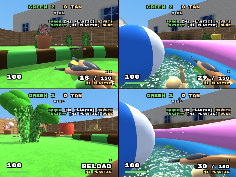 Four-player split screen