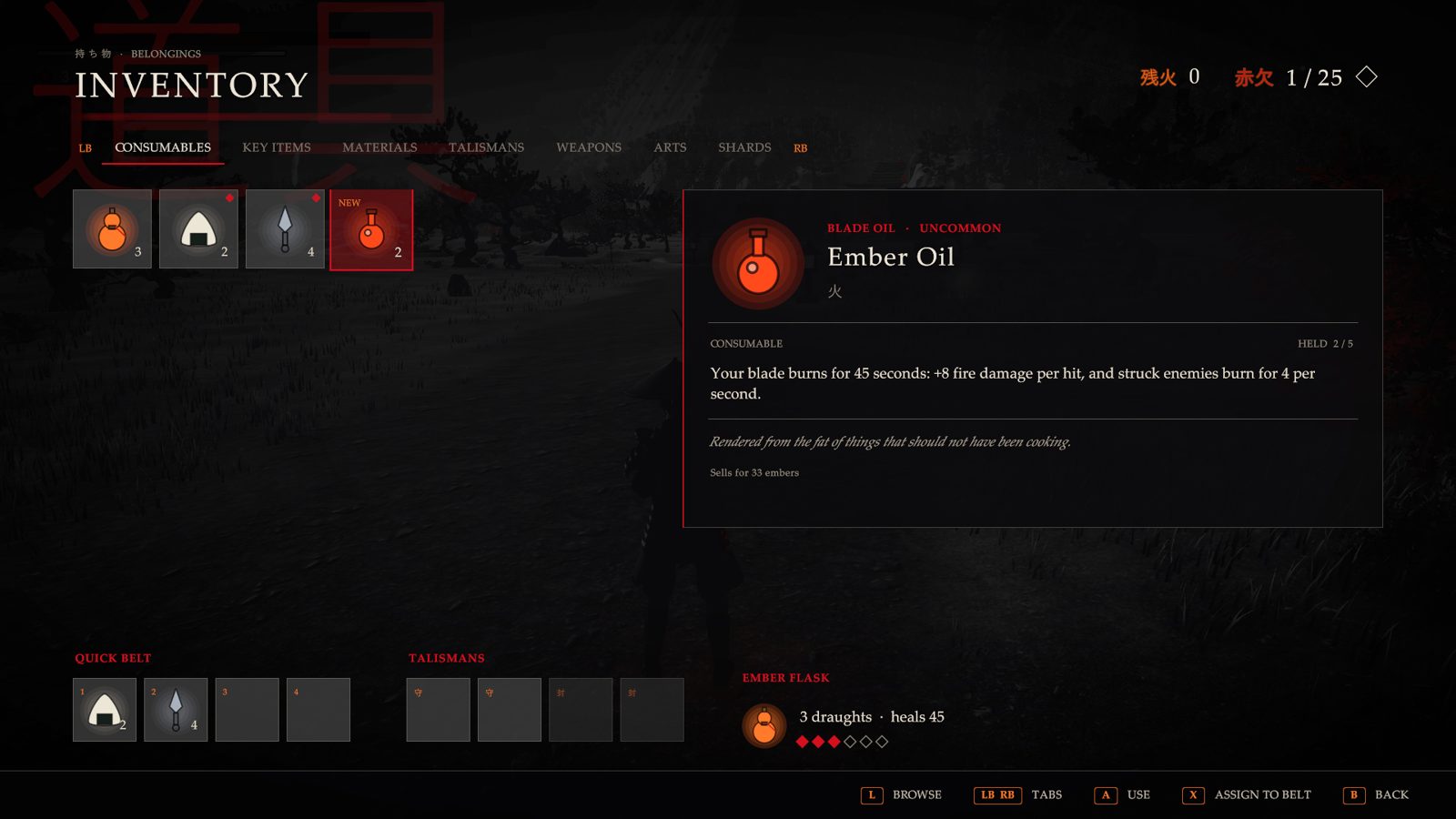 Inventory, consumables