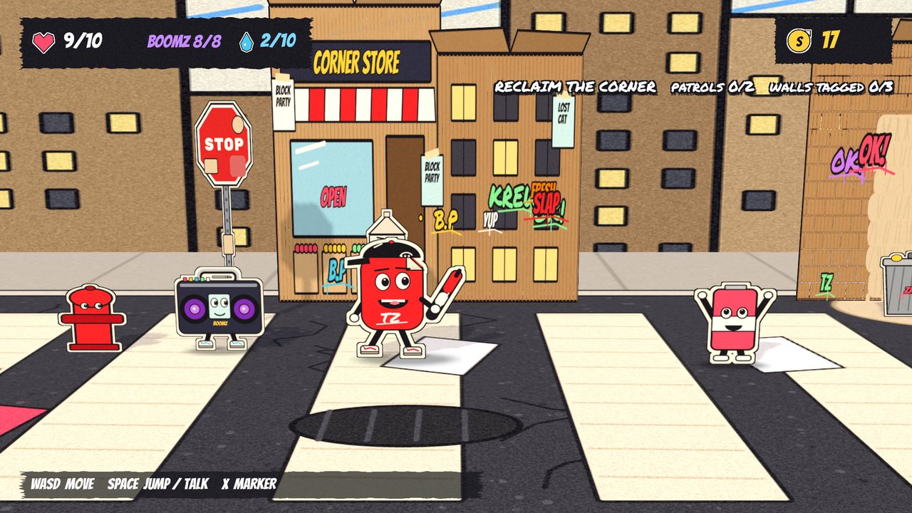 Free roam on The Corner with the HUD and objectives